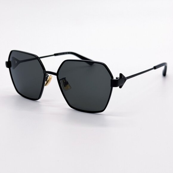 NEW BOTTEGA VENETA BV1224S 001 WOMEN BLACK/GREY SUNGLASSES BOTTEGA VENETA - Picture 4 of 12